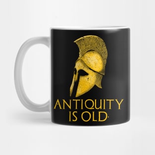 Antiquity Is Old - Ancient Greek Helmet Mug